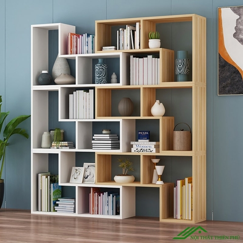 Kệ sách trang trí gỗ công nghiệp - KS 01