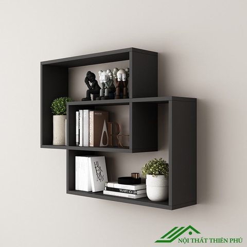 Kệ sách treo tường mini gỗ MDF - KS 04