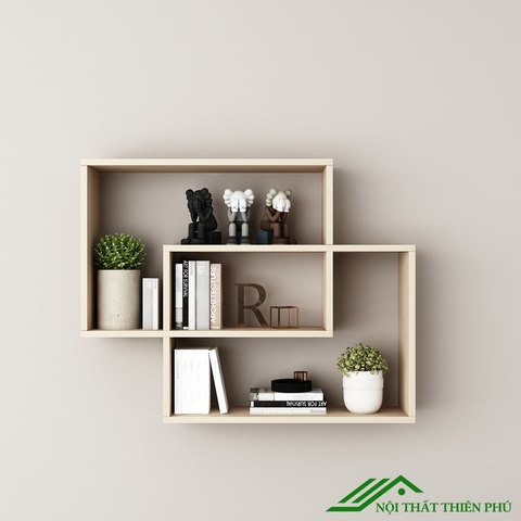 Kệ sách treo tường mini gỗ MDF - KS 04