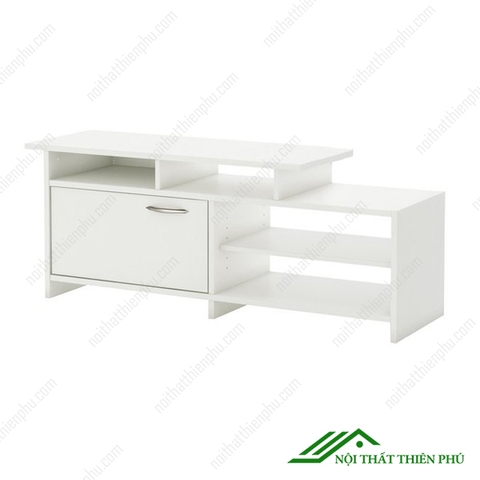 Kệ tivi gỗ mdf 1m4 trắng hiện đại giá rẻ - TV 10