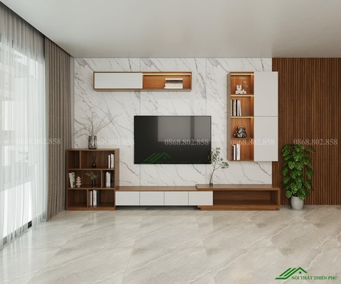 Mẫu kệ tivi gỗ công nghiệp phổ thông - TV 53