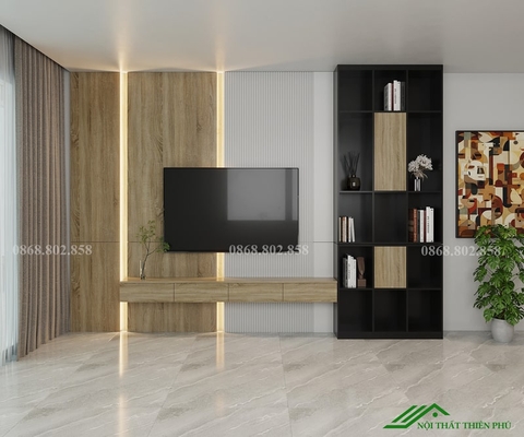 Kệ tivi gỗ công nghiệp có thiết kế đơn giản - TV 58