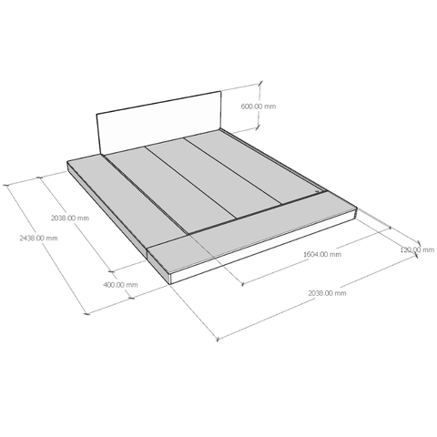 Giường Nhật Tatami Thiết Kế Đẹp - GN 75