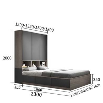 Giường Ngủ Liền Tủ Quần Áo Giá Rẻ - GT 01