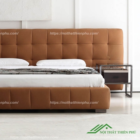 Giường ngủ bọc da hiện đại BD27