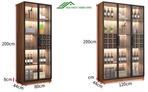 Mẫu tủ rượu 3 cánh hiện đại đa năng - TR 13