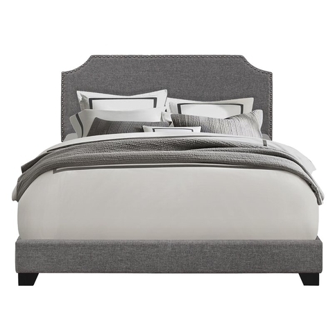 Giường ngủ bọc đệm gỗ mdf bọc nỉ - BD 02