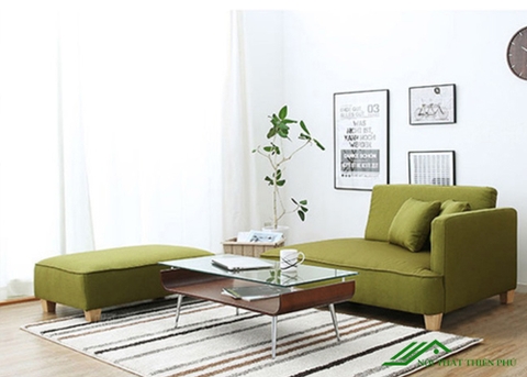 Ghế Sofa Gỗ Tự Nhiên Bọc Nỉ Giá Rẻ - SF 18