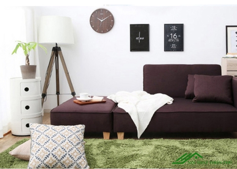 Ghế Sofa Gỗ Tự Nhiên Bọc Nỉ Giá Rẻ - SF 18