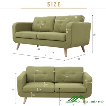 Ghế Sofa Nỉ Độc Đáo Giá Rẻ - SF 73