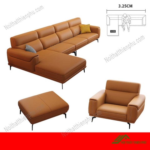 Ghế Sofa Da Góc Bắc Âu Hiện Đại - SF 20