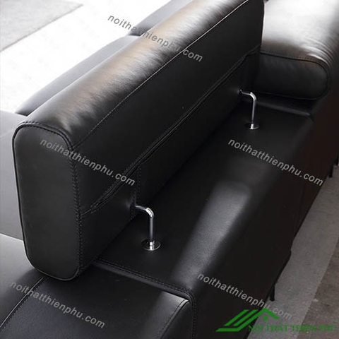 Sofa da góc xanh hiện đại - SF 88