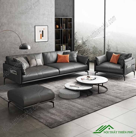 Ghế Sofa Da Marcus Sang Trọng - SF 006