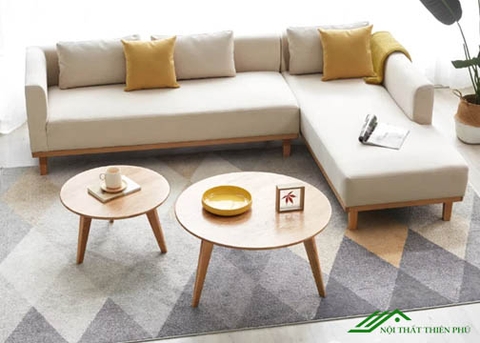 Sofa Góc Đẹp Khung Gỗ Tự Nhiên - SF 94