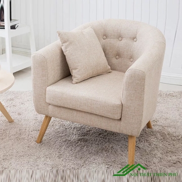 Ghế Sofa Đơn Nỉ Phong Cách Bắc Âu - SF 72