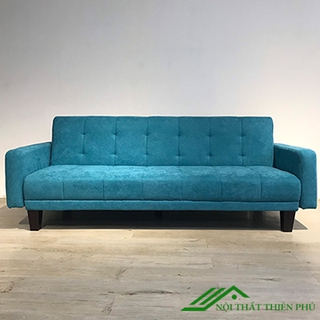 Sofa Giường Nỉ Xanh Ngọc Hiện Đại 1m9 - SF 50