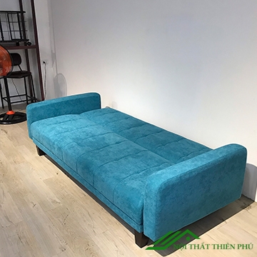 Sofa Giường Nỉ Xanh Ngọc Hiện Đại 1m9 - SF 50