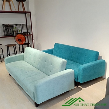 Sofa Giường Nỉ Xanh Ngọc Hiện Đại 1m9 - SF 50