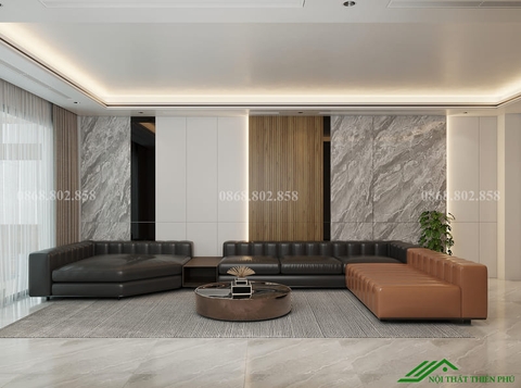 Sofa góc bọc da sang trọng- SF 130