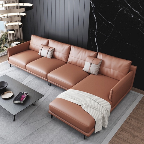 Ghế Sofa Da Chữ L Hiện Đại - SF 96