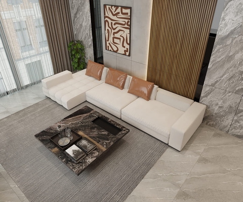 Sofa góc màu trắng hiện đại - SF 127