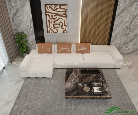 Sofa góc màu trắng hiện đại - SF 127