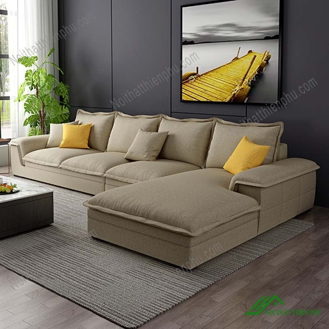 Sofa Nỉ Chữ L Kiểu Bắc Âu Hiện Đại - SF 97