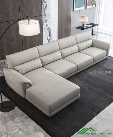 Sofa da phòng khách phong cách châu âu - SF 111