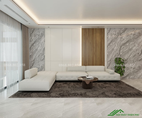 Sofa trắng phòng khách sang trọng - SF 134