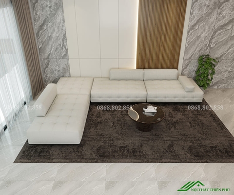 Sofa trắng phòng khách sang trọng - SF 134