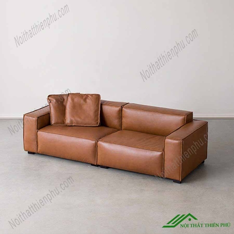 Sofa Văng Hiện Đại Màu Da Bò - SF 008