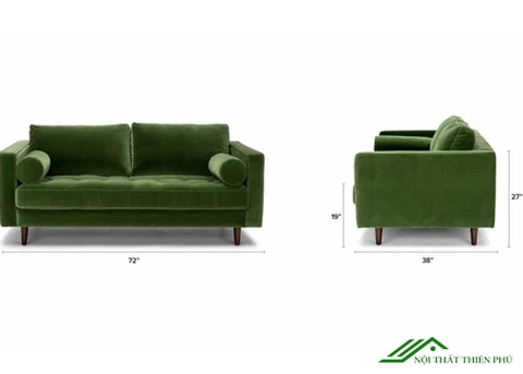 Sofa Văng Xanh Nỉ Hiện Đại Giá Rẻ - SF 76