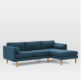 Sofa Góc Gỗ Tự Nhiên Bọc Nỉ Giá Rẻ - SF 25