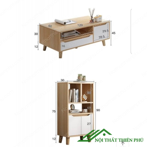 Kệ tivi gỗ công nghiệp hiện đại 1m6 giá rẻ - TV 19