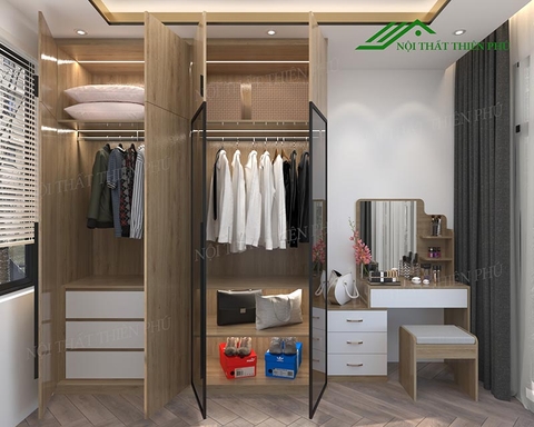 Tủ Quần Áo Cánh Kính Hiện Đại - TK 02