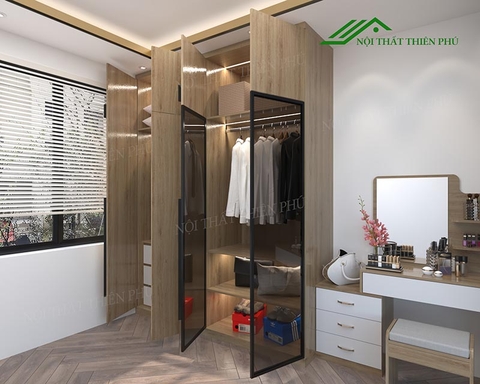 Tủ Quần Áo Cánh Kính Hiện Đại - TK 02