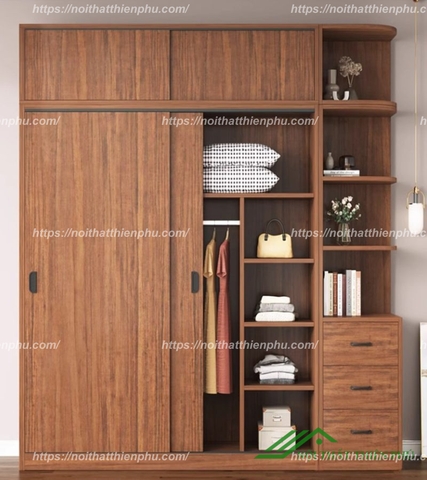 Tủ quần áo cửa lùa kích thước lớn - QA 107