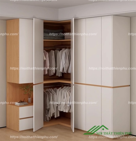Tủ quần áo đẹp chứa nhiều ngăn - QA 108