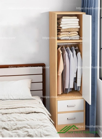 Tủ áo MDF phủ melamine - QA 114