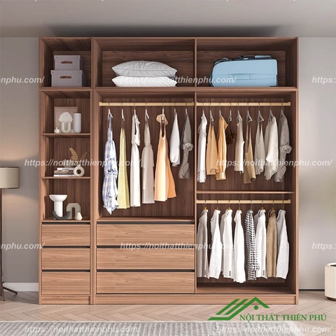Tủ quần áo MDF thiết kế tinh tế - QA 117
