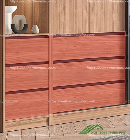 Tủ quần áo MDF thiết kế tinh tế - QA 117