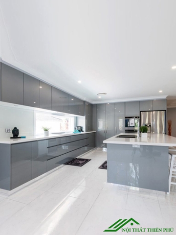 Tủ bếp cánh acrylic cao cấp - TB12