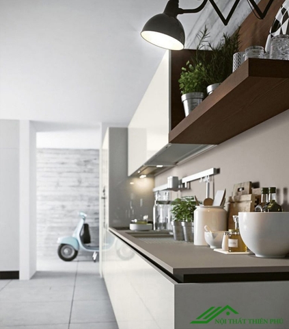 Tủ bếp cánh acrylic cao cấp - TB 20