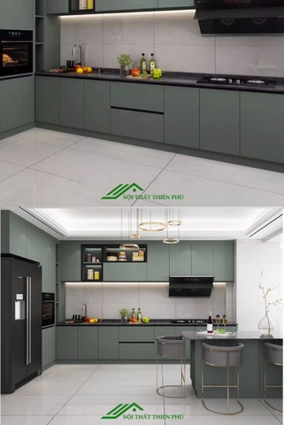 Tủ bếp chữ L - TB 25