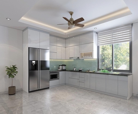 Tủ Bếp Gỗ Đẹp Giá Rẻ - TB 08