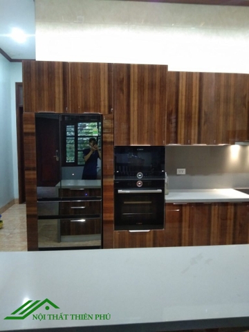 Tủ bếp inox cánh kính - TB 27