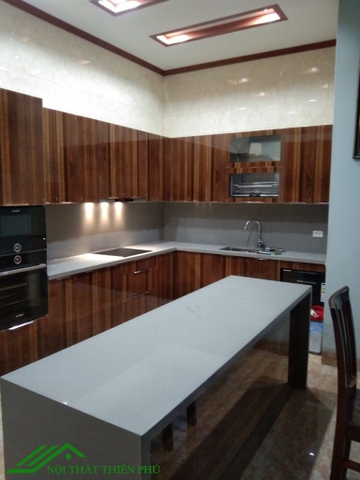 Tủ bếp inox cánh kính - TB 27