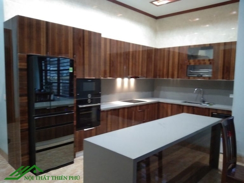 Tủ bếp inox cánh kính - TB 27