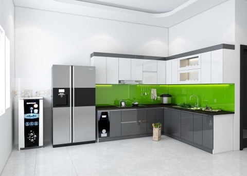 Tủ Bếp Gỗ Đẹp Giá Rẻ - TB 08