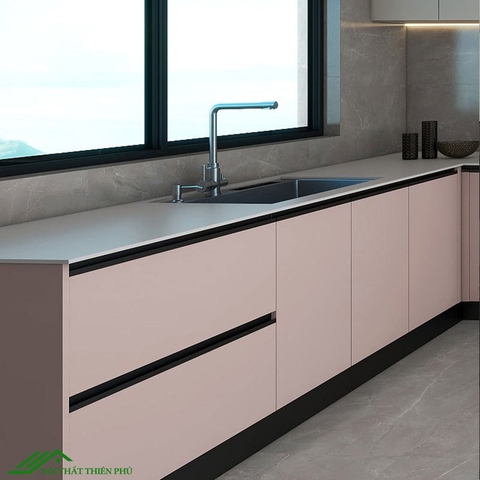 Tủ bếp hiện đại hình chữ T - TB 21